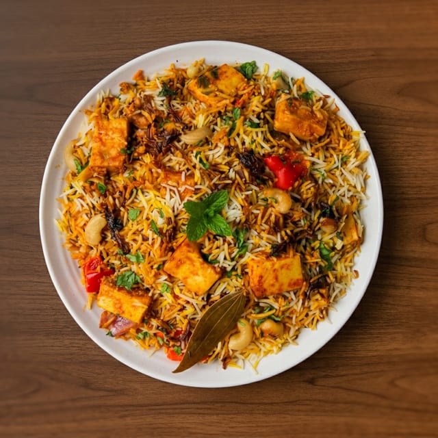 Paneer Biryani.