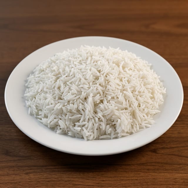 Plain Basmati Rice.