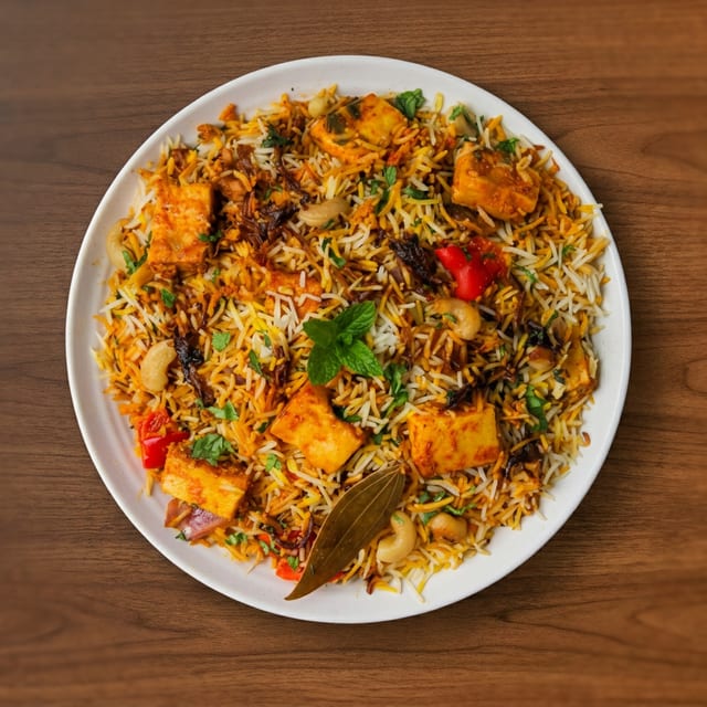 Paneer Biryani.