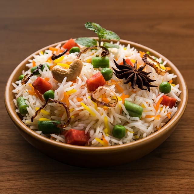 Veg Dum Biryani.