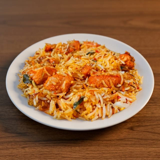 Chicken 65 Biryani (Boneless).
