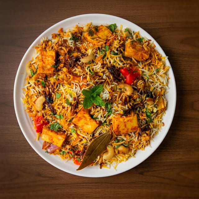 Paneer Biryani.