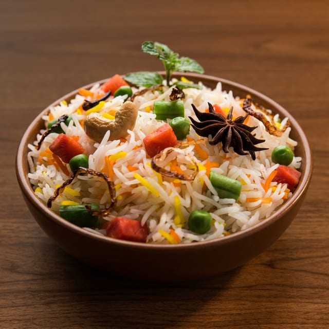Veg Dum Biryani.