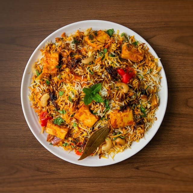 Paneer Biryani.